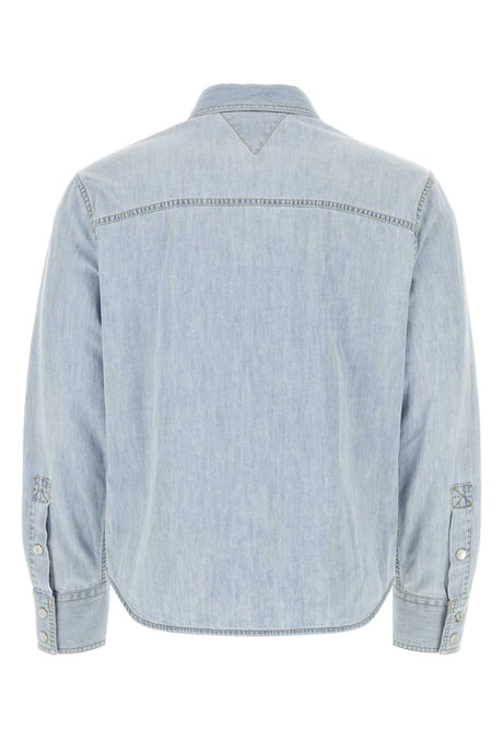 BOTTEGA VENETA Classic Light-Blue Denim Shirt for Men