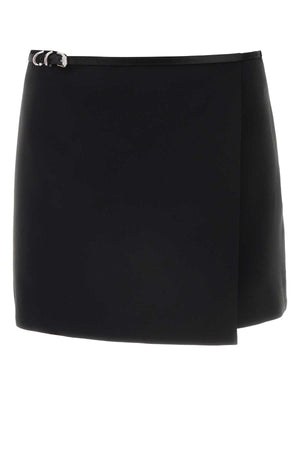 GIVENCHY Chic Black Silk Mini Skirt