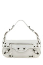 BALENCIAGA Mini White Leather Sling Handbag