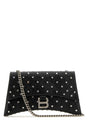 BALENCIAGA Mini Black Leather Crush XS Shoulder Handbag