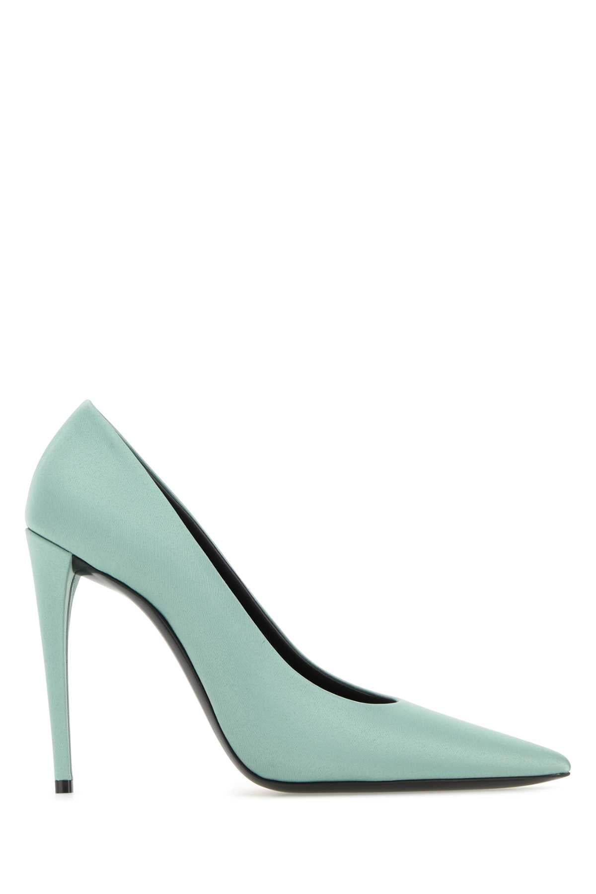 SAINT LAURENT Elegant Satin Monceau Pumps with 11cm Heel