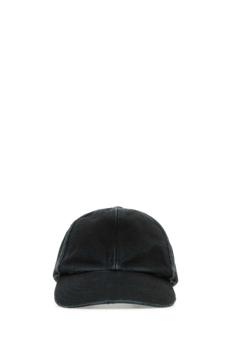 SAINT LAURENT Classic Black Cotton Baseball Cap for Women