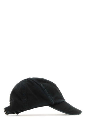 SAINT LAURENT Classic Black Cotton Baseball Cap for Women