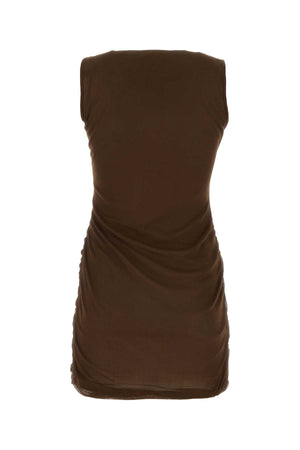 SAINT LAURENT Chic Chocolate Mini Dress