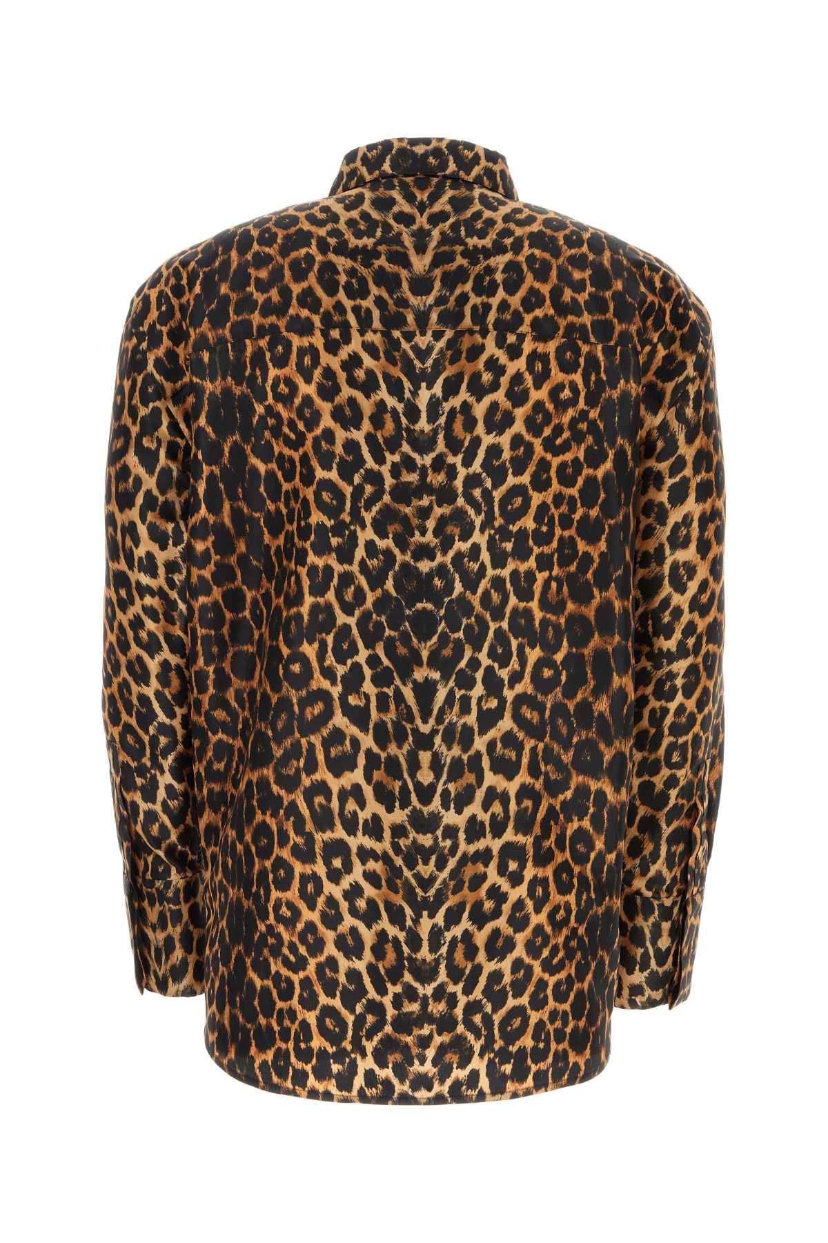 SAINT LAURENT Oversize Printed Taffeta Shirt