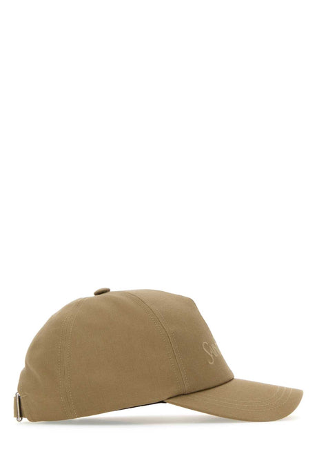 SAINT LAURENT Cappuccino Cotton Blend Baseball Cap