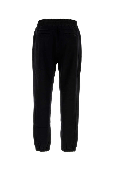 SAINT LAURENT Essential Black Cotton Joggers for Men