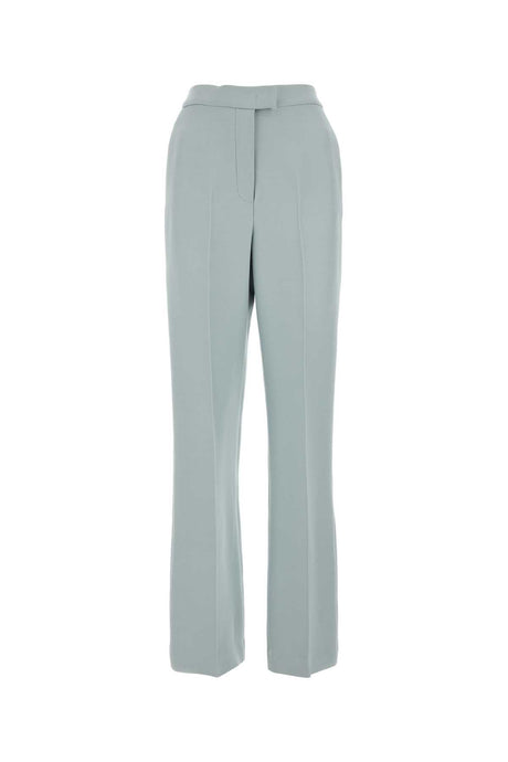 FENDI Elegant Light Blue Wool Blend Pants for Women