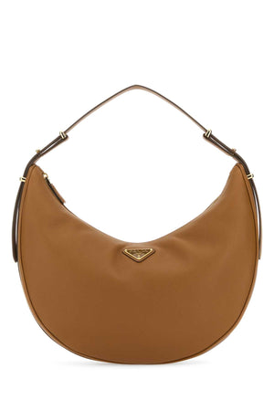 PRADA Caramel Leather Big Handbag 33x21x8 cm