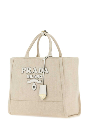 PRADA Elegant Canvas Shopping Handbag - 39 cm x 30 cm x 16 cm