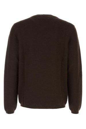 GIORGIO ARMANI Chocolate Wool Blend Sweater