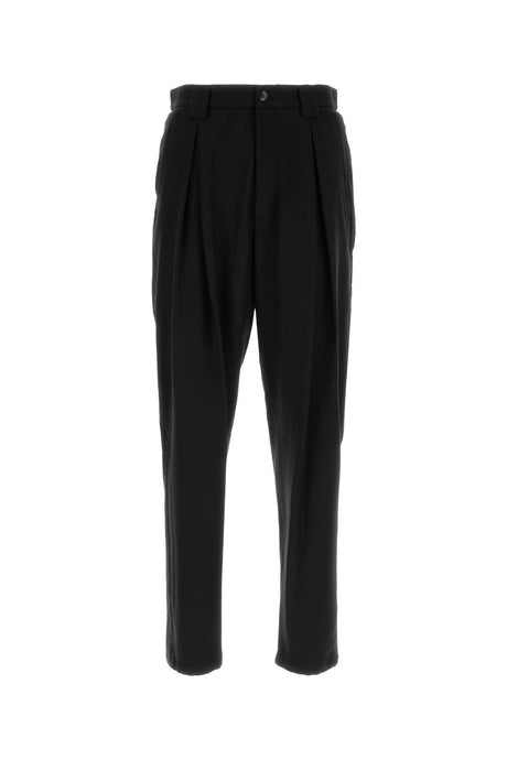 GIORGIO ARMANI Sophisticated Black Wool Pants for Men - 24W Season