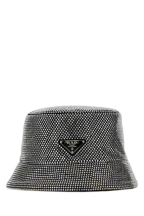 PRADA Embellished Fabric Bucket Hat for Women