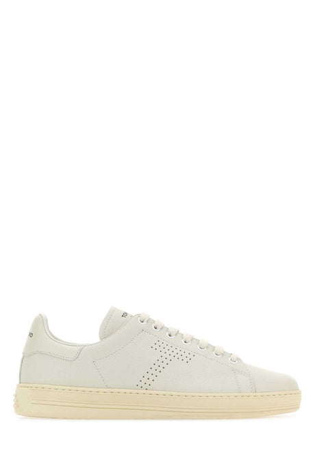 TOM FORD Premium White Leather Warwick Sneakers