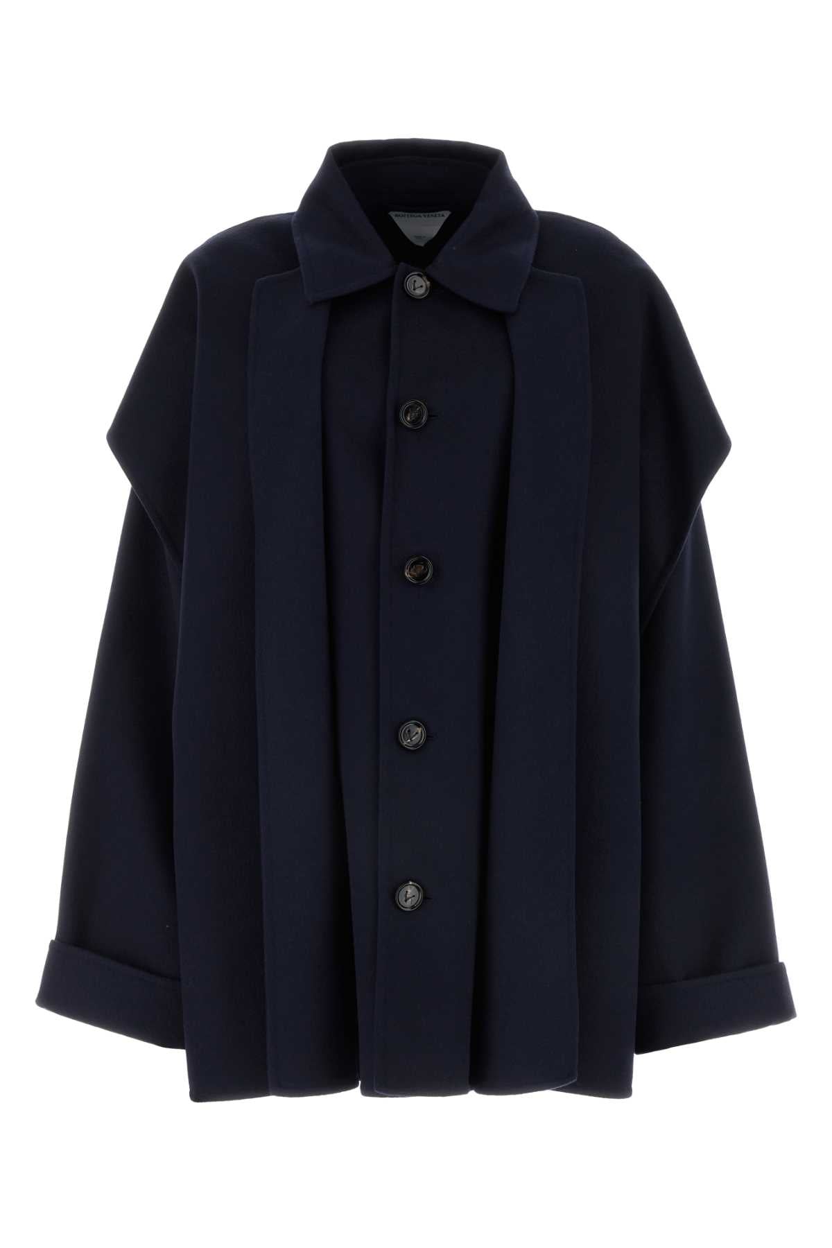 BOTTEGA VENETA Midnight Blue Wool Blend Jacket for Women