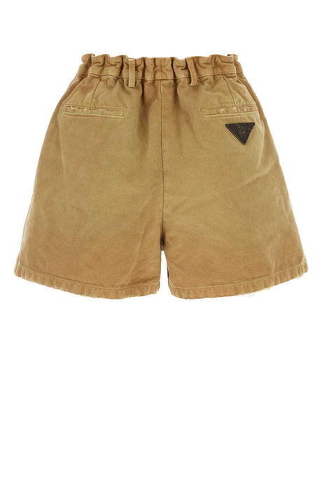 PRADA Stylish Canvas Shorts for Women - Summer Essential