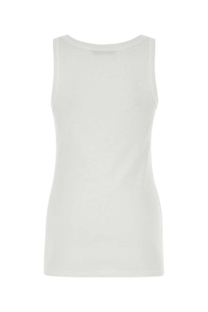 PRADA Essential White Cotton Tank Top for Women