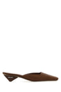 PRADA Mini Chocolate Satin Flats for Women