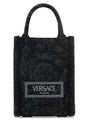 VERSACE Mini Embroidered Fabric Handbag