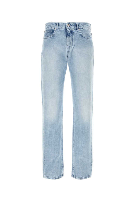 VERSACE Light Blue Denim Jeans for Men - Perfect for Casual Outings