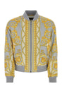 VERSACE Stylish Printed Polyester Bomber Jacket for Men