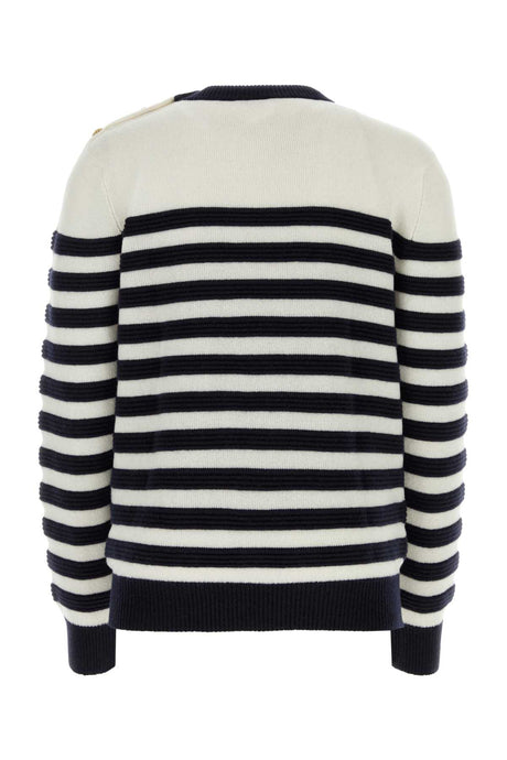 BALMAIN Embroidered Cashmere Sweater for Men