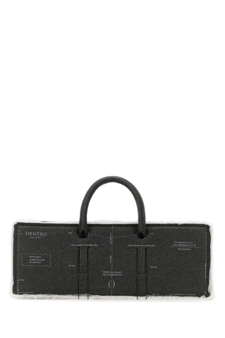 DENTRO Mini Grey Leather Otto Handbag - Stylish and Functional