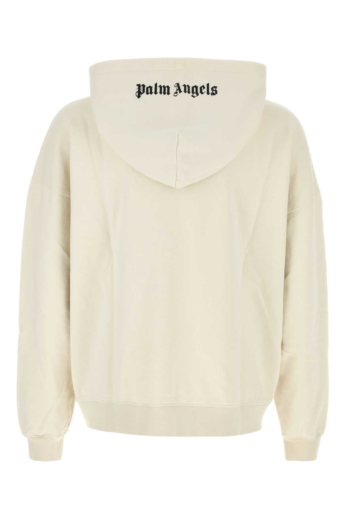 PALM ANGELS Ivory Oversize Sweatshirt