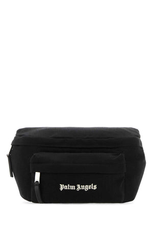 PALM ANGELS Black Canvas Cordura Mini Belt Handbag