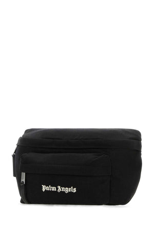 PALM ANGELS Black Canvas Cordura Mini Belt Handbag