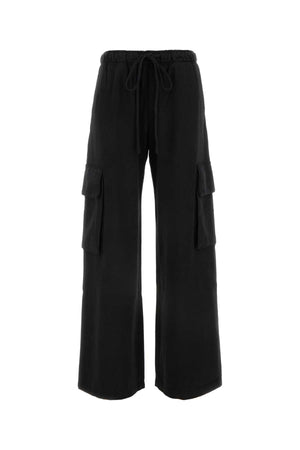 PALM ANGELS Chic Black Cotton Joggers for Women