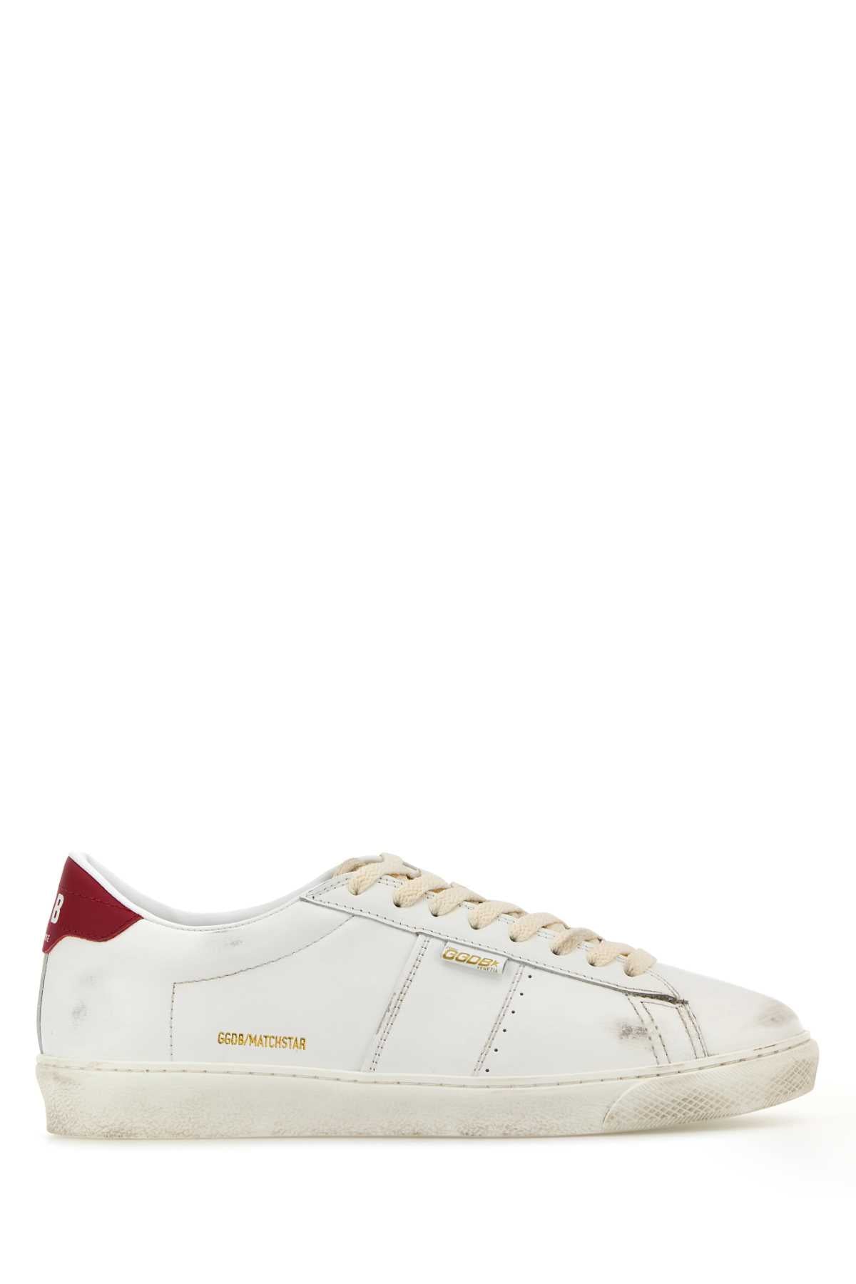 GOLDEN GOOSE DELUXE BRAND Classic White Leather Matchstar Sneakers for Men