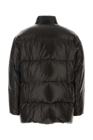 PRADA Black Nappa Leather Down Jacket for Men