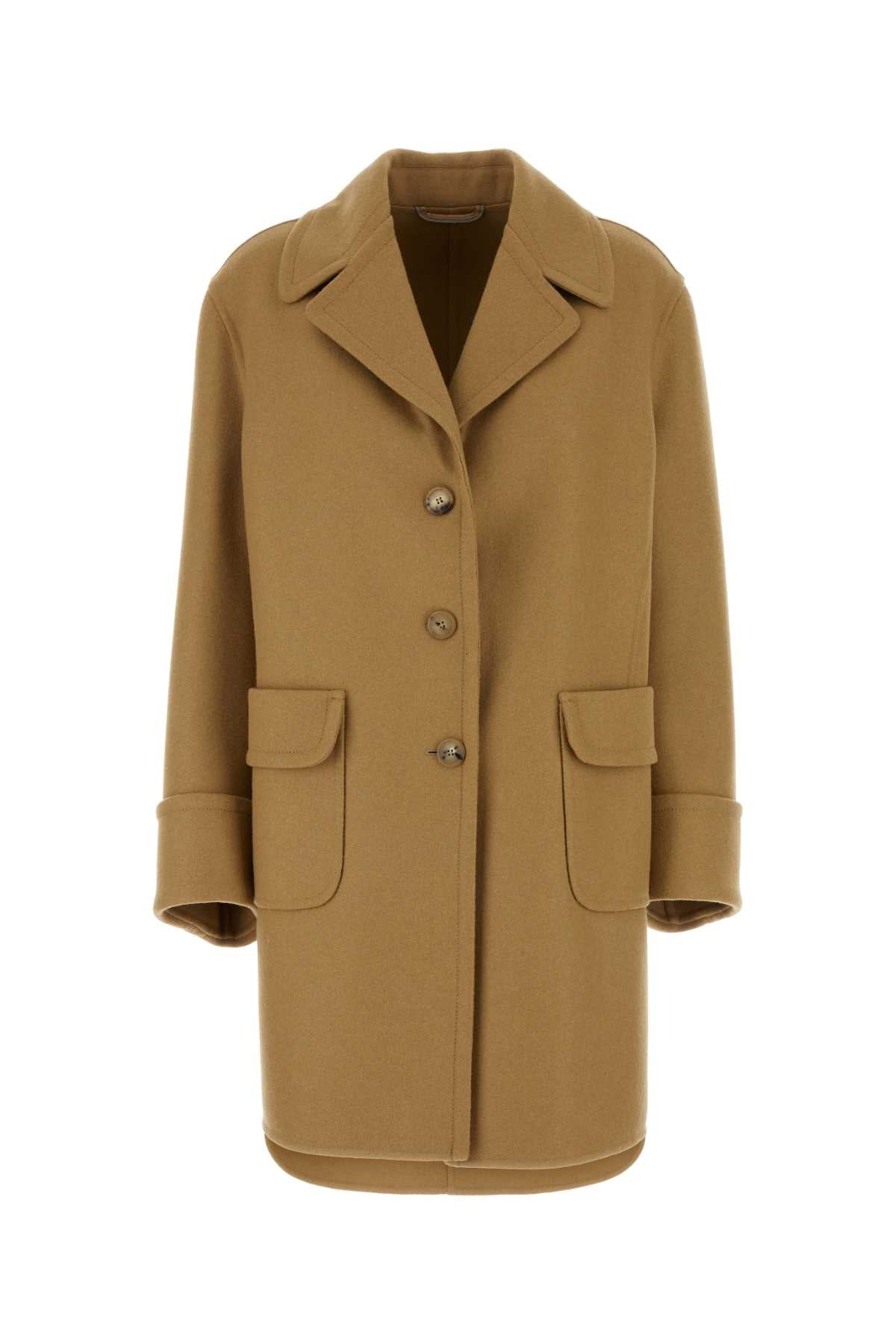 ERMANNO SCERVINO Camel Wool Blend Jacket for Women