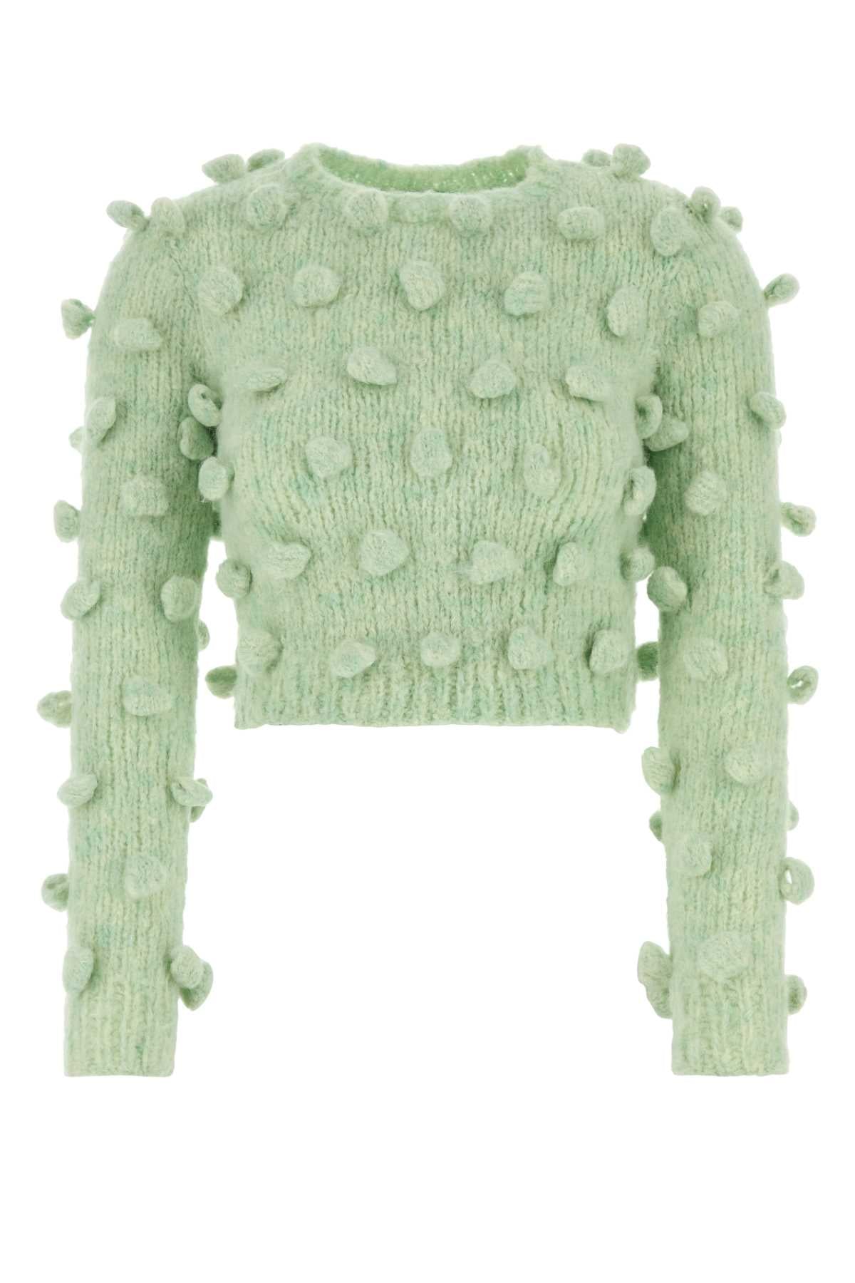 LOEWE Chic Mint Green Knit Sweater