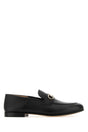 SALVATORE FERRAGAMO Classic Black Leather Gin Loafers for Men