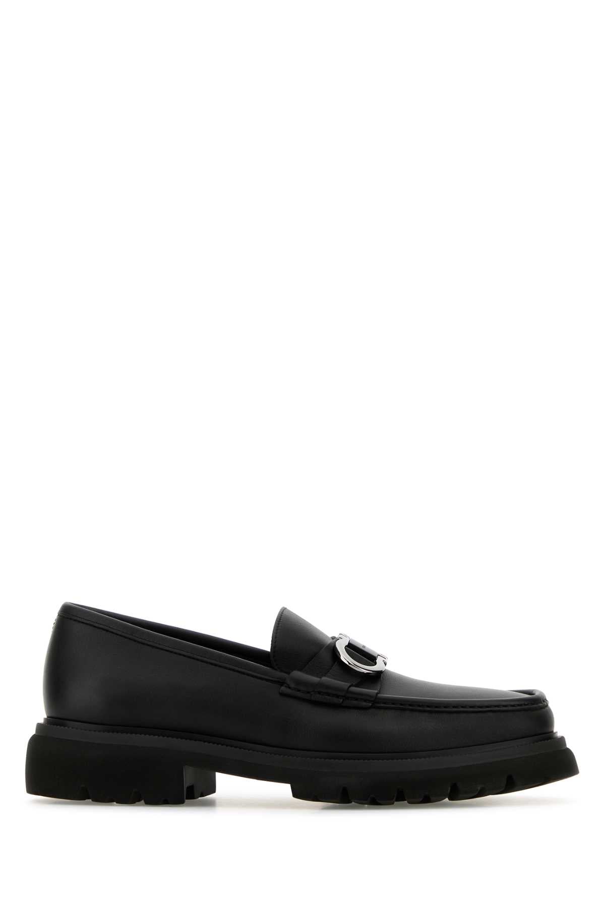 SALVATORE FERRAGAMO Elegant Leather Cocoon Loafers for Men - 24W Season