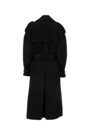 SAINT LAURENT Classic Black Trench Jacket for Women