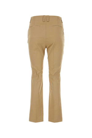 SAINT LAURENT Chic Camel Cotton Pants for Women