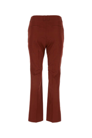 SAINT LAURENT Chic Red Cotton Pants