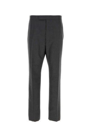 THOM BROWNE Graphite Wool Pant for Men - Timeless Elegance