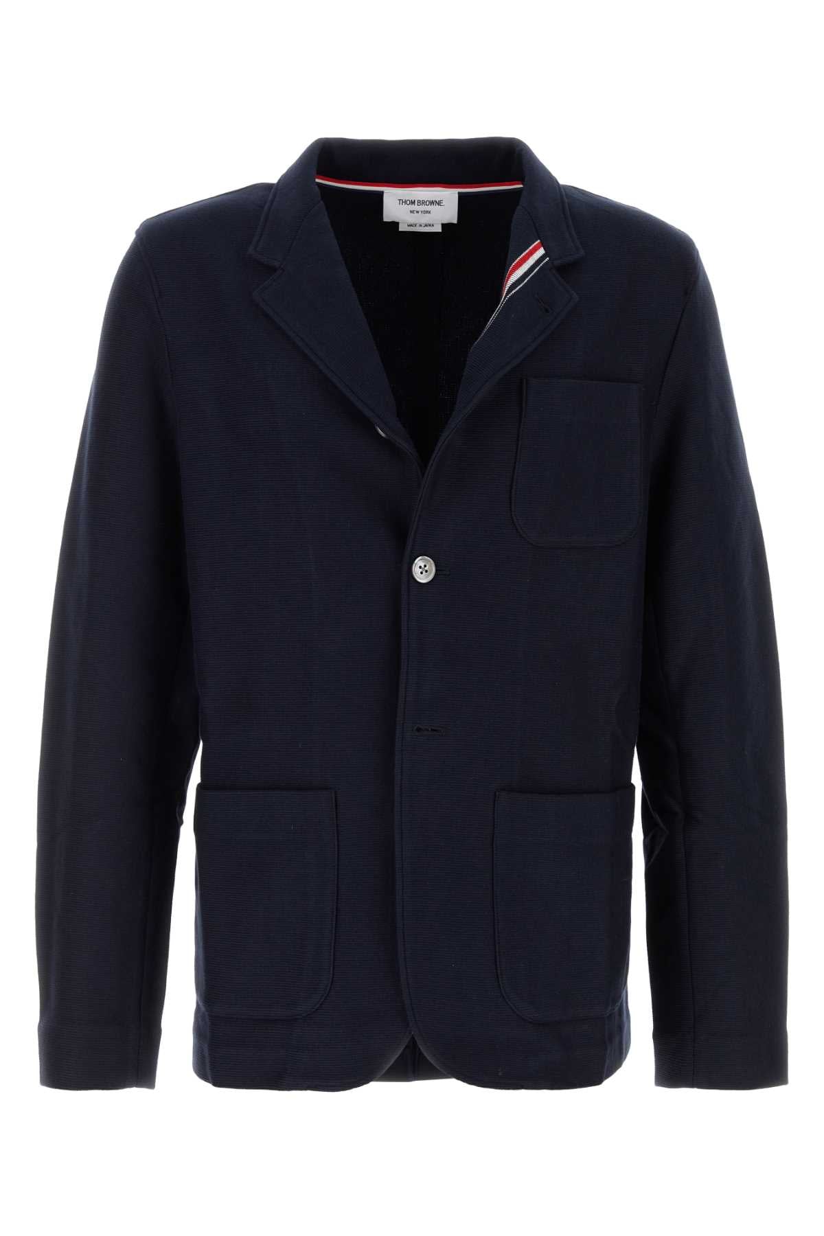 THOM BROWNE Classic Cotton Blazer for Men