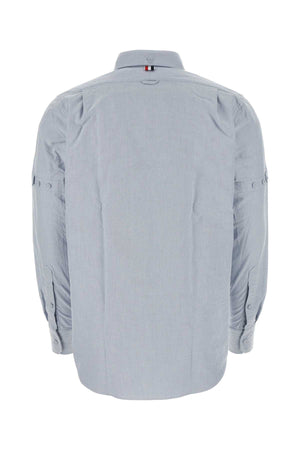 THOM BROWNE Light Blue Classic Oxford Shirt for Men