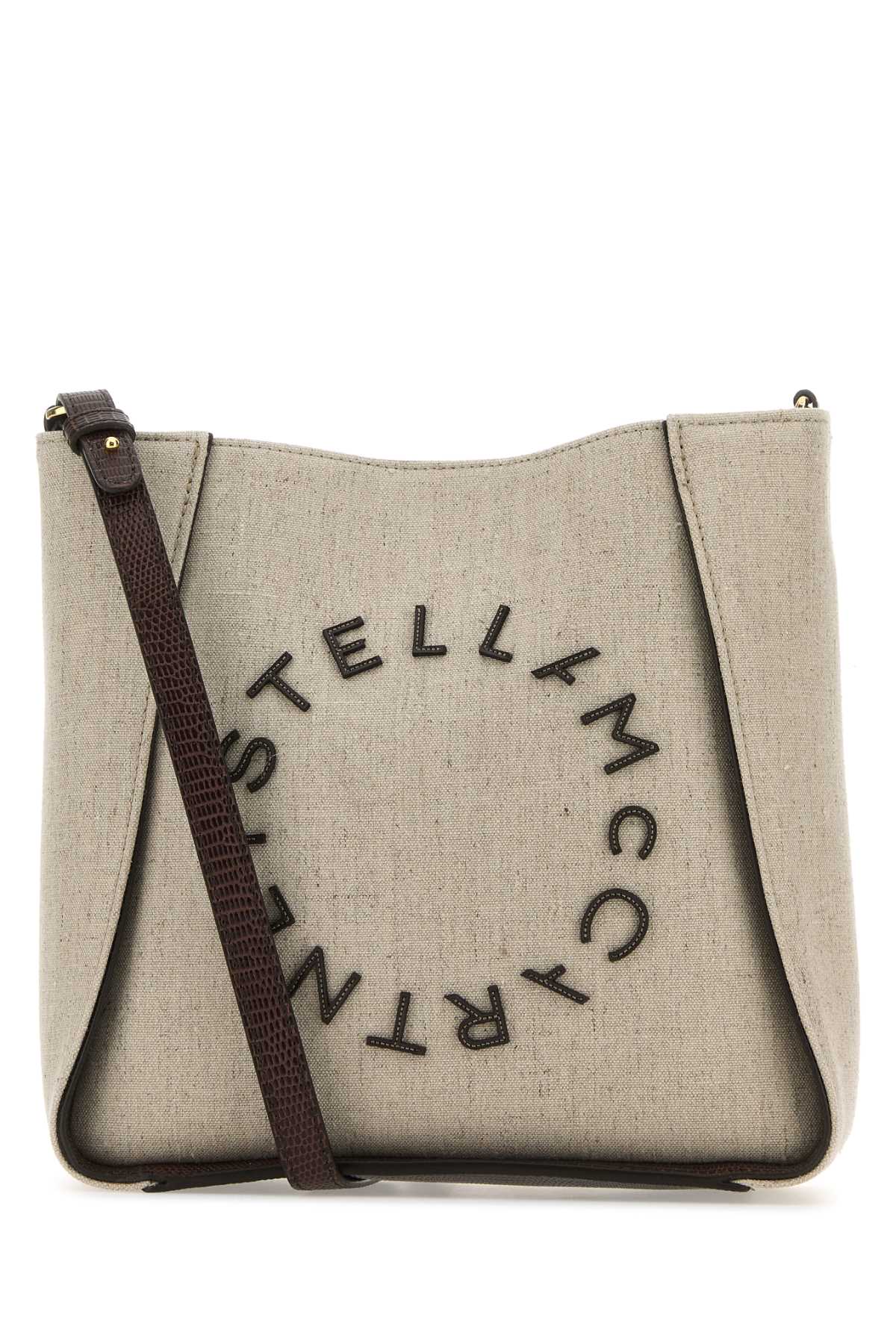 STELLA McCARTNEY Cappuccino Mini Canvas Crossbody Handbag