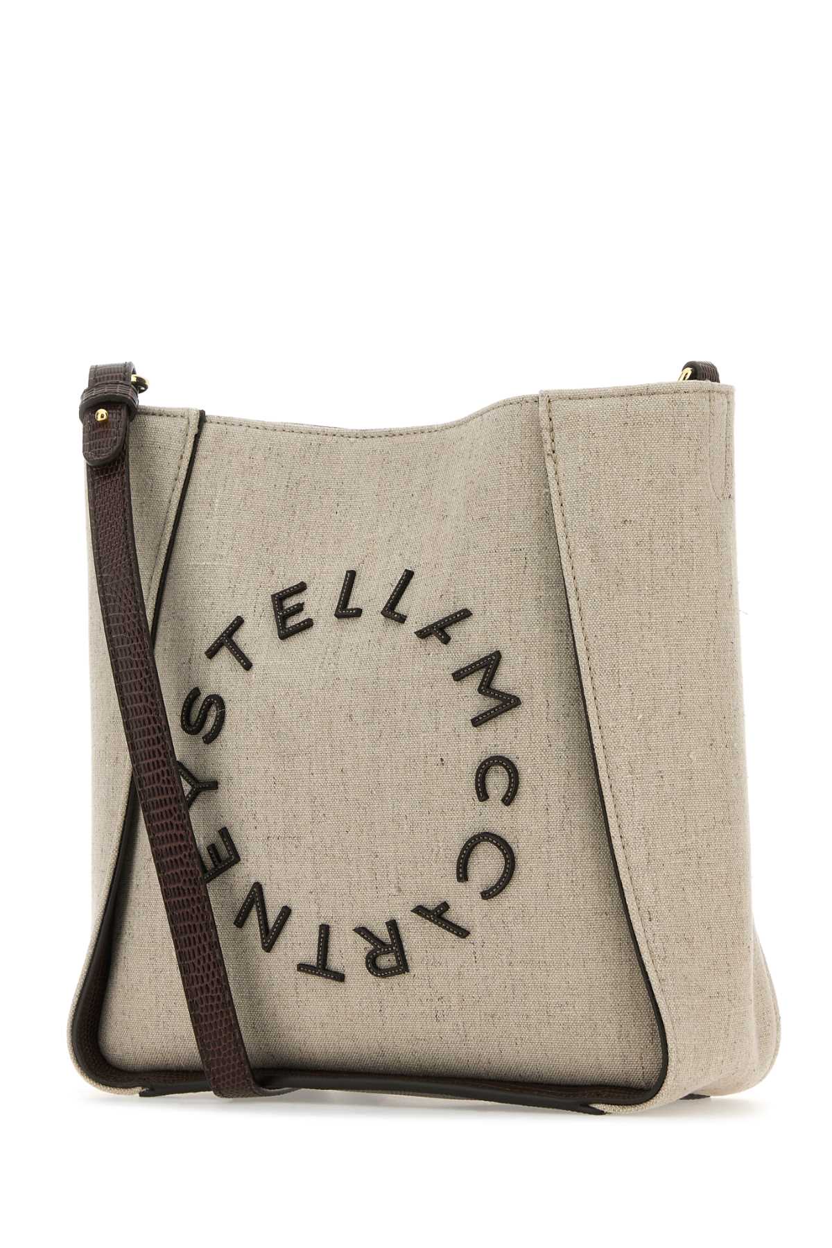 STELLA McCARTNEY Cappuccino Mini Canvas Crossbody Handbag