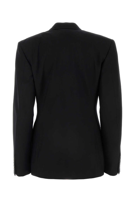 BALENCIAGA Chic Black Wool Blazer for Women