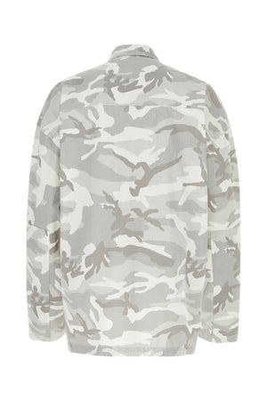 BALENCIAGA Printed Cotton Camouflage Shirt for Men