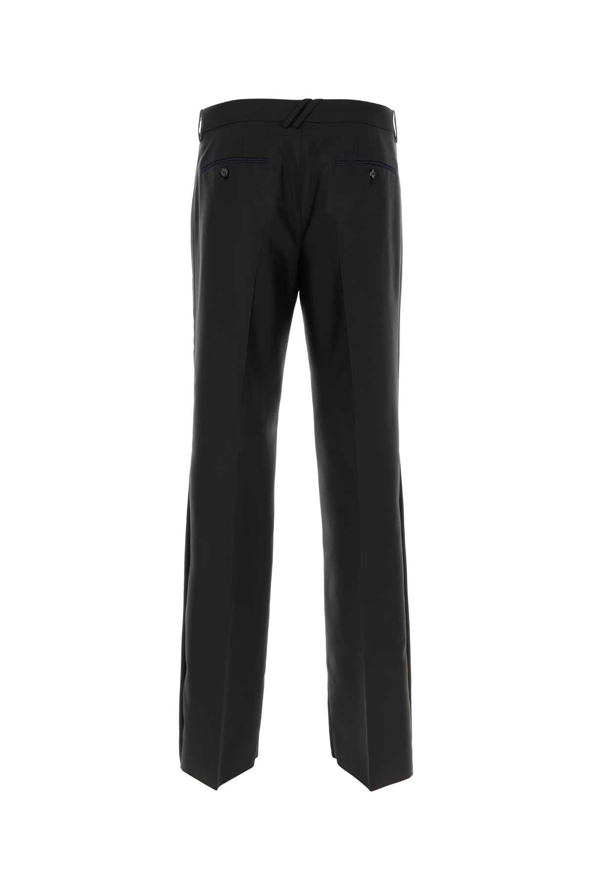 BURBERRY Wide-Leg Wool Blend Pants for Men