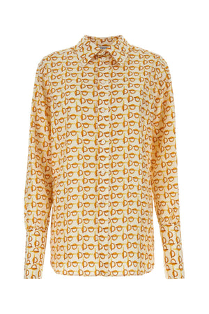 BURBERRY Printed Silk B Shirt for Women