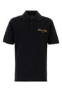 BALMAIN Classic Black Piquet Polo Shirt for Men